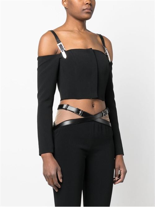 Cropped top DAVID KOMA | RE23DK08TBLACK